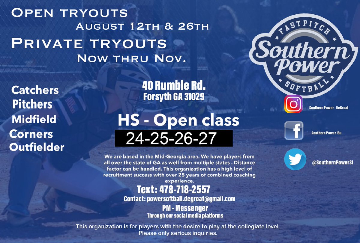 Southern Power Softball tweet media
