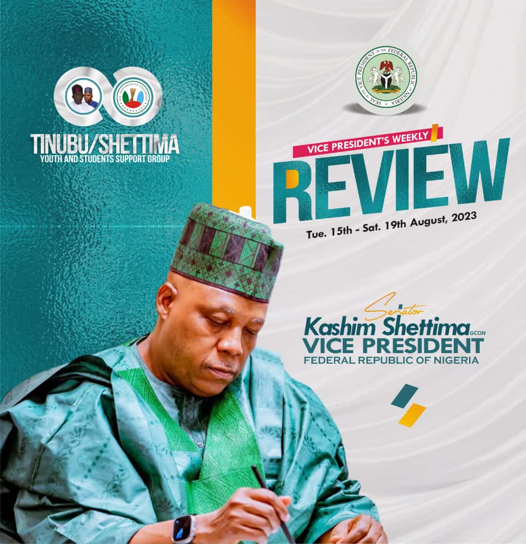 AminuAbuzayd's tweet photo. Vice President, Senator @officialSKSM week in review. 

13th August - 19th August 2023.

*#KSMWeekInReview* https://t.co/aA7tHHOyZe