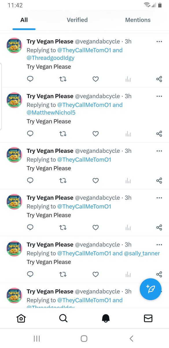 TheyCallMeTomO1's tweet photo. .@elonmusk This is why we need the block feature.. I had to block this acct to stop my timeline fill up with this stupid annoying irritating junk. There clearly is NO conversation to have here and it could turn real ugly real fast - which is why they do it!

#KeepTheBlockButton https://t.co/JyPKQgKQ18