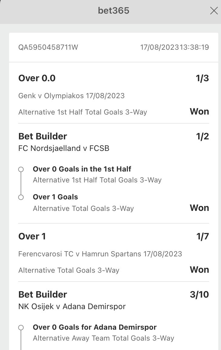 TheDonTips1's tweet image. Nice win from the European games midweek💥
