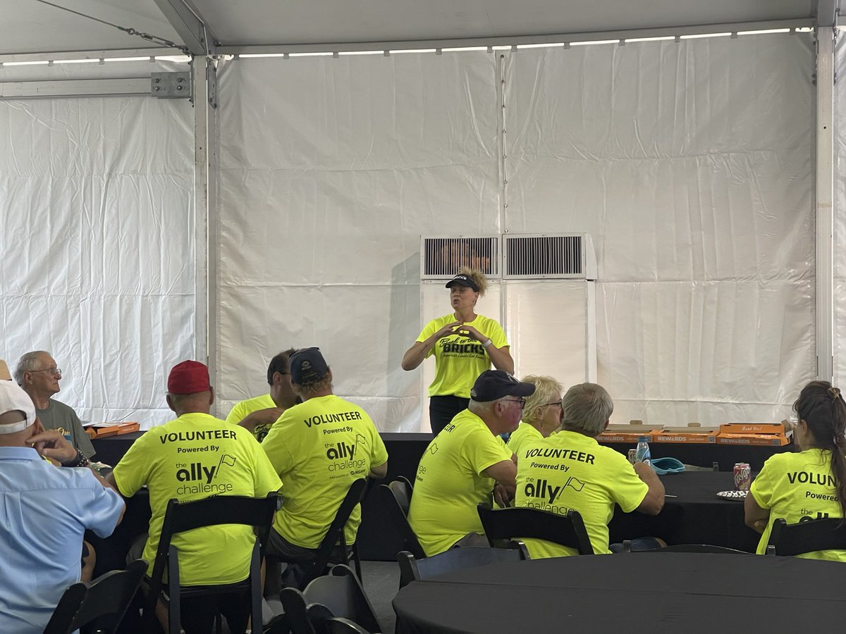 Thanks to our friends &amp; volunteers at <a href="/BTTBMI/">Back to the Bricks</a> for popping in for lunch and course tours 🛞 #AllyChallenge