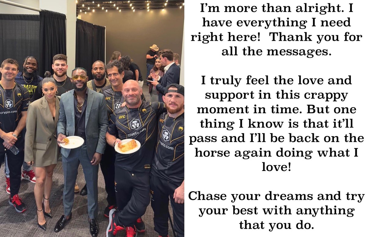 ThePeoplesMMA's tweet photo. A message from Aljo.
#UFCBoston https://t.co/k7cy9yi5EM