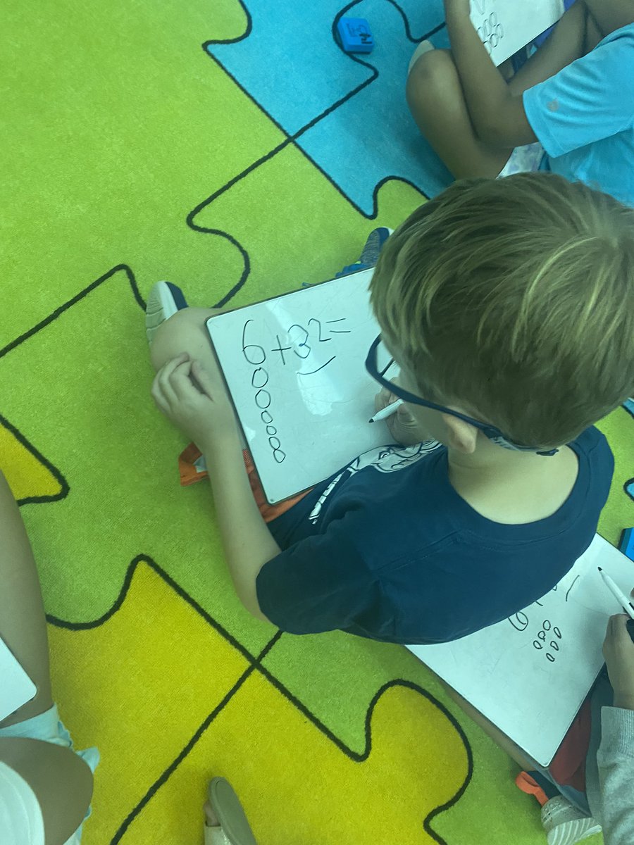MrsBeckman1st's tweet photo. We learned about the “count on” strategy to help us add some big numbers! We also loved using the dry erase boards! 🎉🧮 https://t.co/HTFA9cfugk