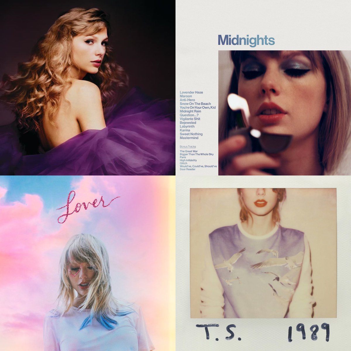 chartdata's tweet image. .@taylorswift13 officially becomes the first artist in history to simultaneously chart four albums in the top 10 on the Billboard 200 on four occasions.