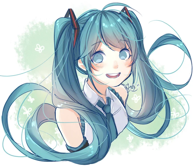 今日も一日頑張りましょう! お休みの方はゆっくり! #初音ミク #VOCALOID