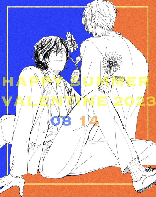 「2boys monochrome」 illustration images(Latest)｜21pages