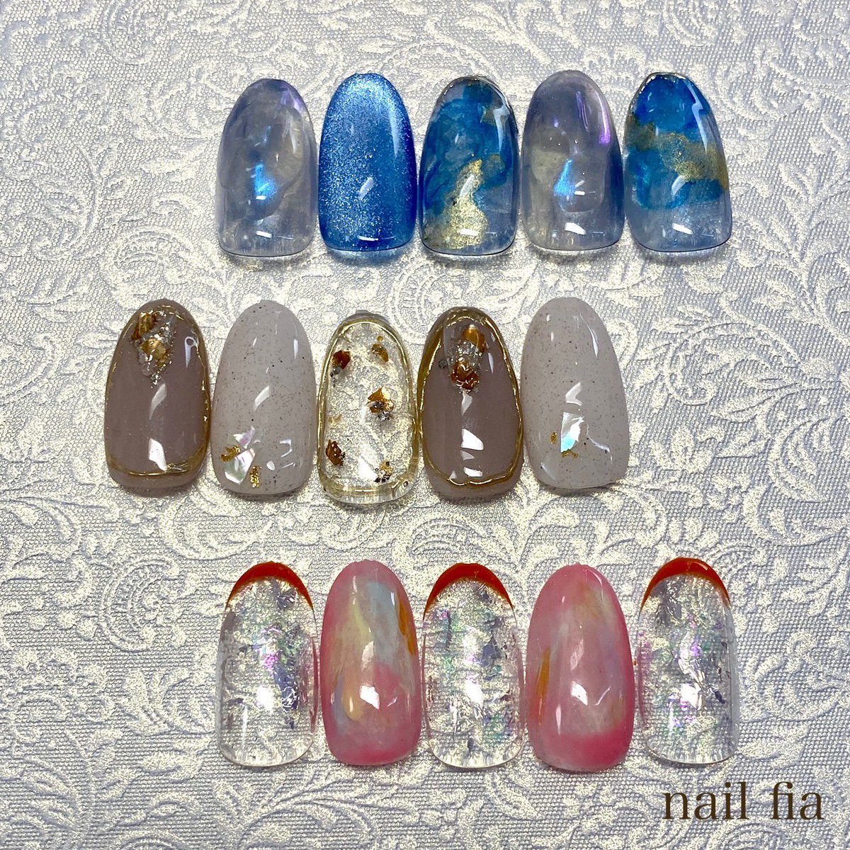 NailFia's tweet photo. 8月も既に中盤。
今更ですが😅
今月も
毎月変わるイチオシデザイン付替オフ込み5500円〜ご用意しています。

https://t.co/mN7ulO2Nsn https://t.co/hcCLbQfGPf