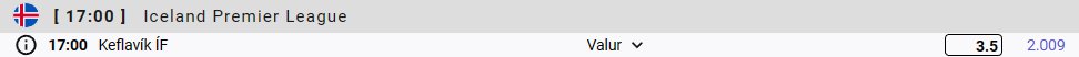 BetCompetition's tweet photo. #13
over 3.5 goals
 just for fun           
#bettingtips #Keflavik #ValurReykjavik https://t.co/40JC2srmww