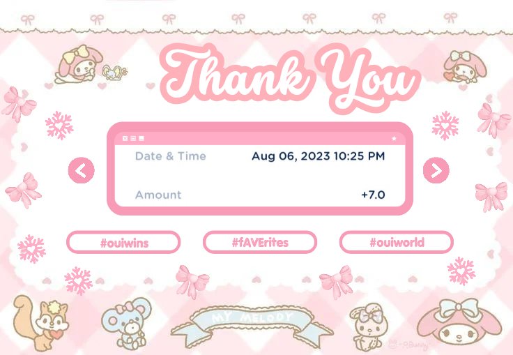 wynxrea's tweet photo. 𝓛 oui wins — vouch
〖 🗒️ 〗08.13.23
〖 🖇️ 〗@lavendaei
〖 🗃️ 〗#fAVErites #daeisuki
sorry po for the late vouch huhu, super busy lang po talaga. but thank you so much po sa palaro!! hinakot ko ata points nung time na yun >< i miss joining, hopefully next time ulit!! https://t.co/kzMdUtHU3r