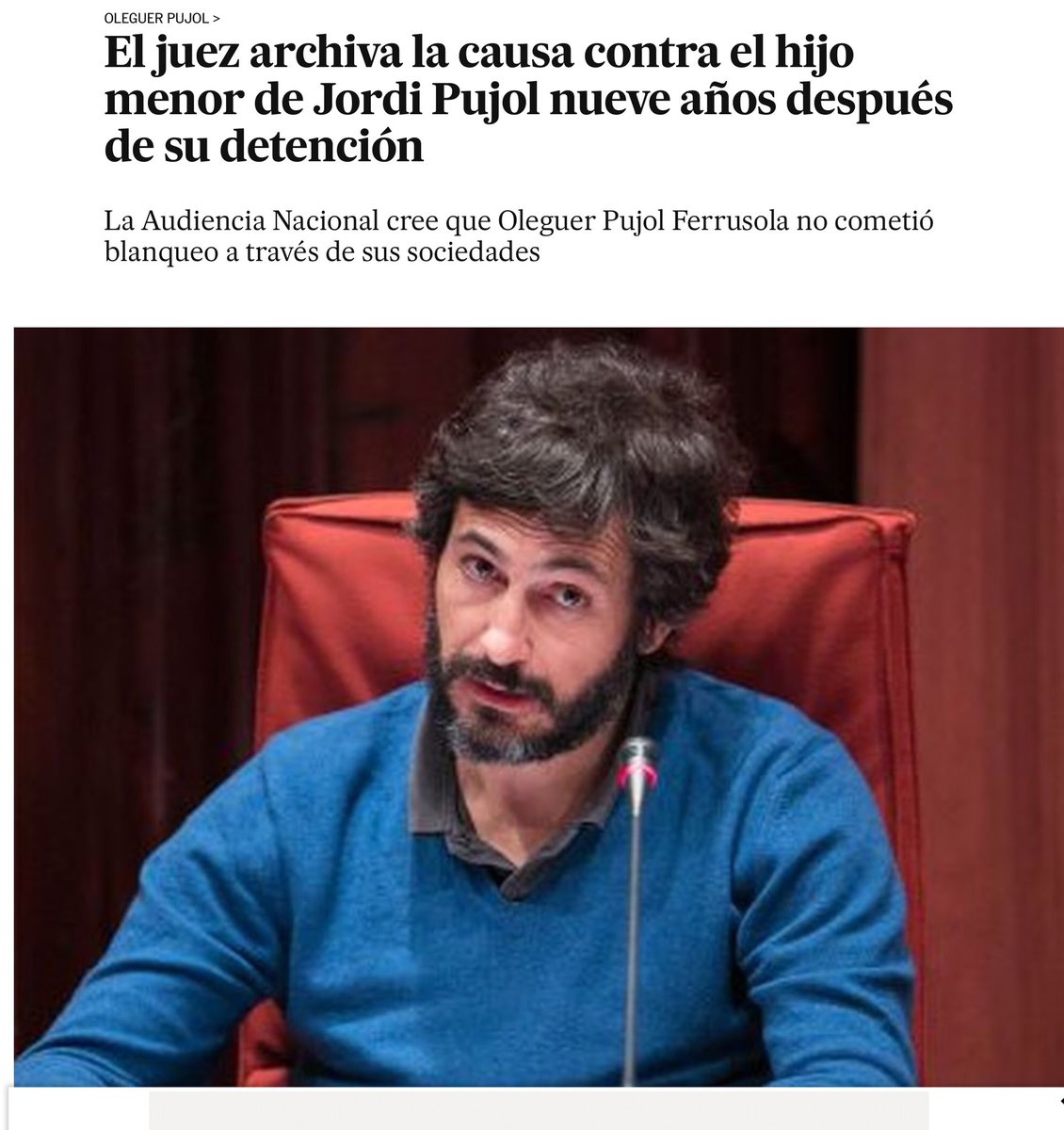 No sóc ni he estat mai pujolista, però potser una reparació en tots els àmbits és del tot necessària. Sobretot, la gossada periodística.