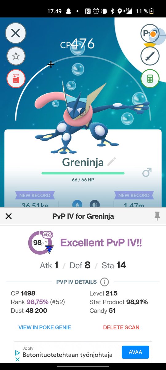 ZARMILO92's tweet photo. Great CD hundo and decent pvp ivs for GL and UL 👌 https://t.co/LjOR6fRz2U