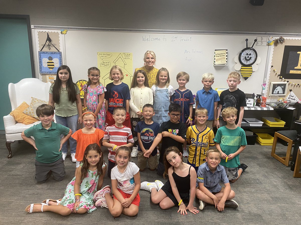 Busy Bees 2023-24. So excited for a great year! I have some cute little new friends to get to know this year.  It will be so fun watching them grow. We are building community and preparing for a fabulous year!  <a href="/HumbleISD_WCE/">Willow Creek Elem</a> 🐝🐝🐝