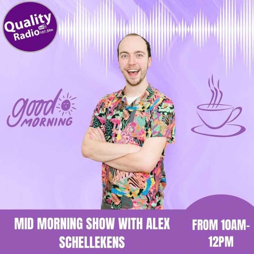 Now until midday <a href="/Alex_Schelly_/">Alex Schellekens</a> is here and ready to help you take on the day! 🕺 Giving you the best chat and tunes to give the best start to your Wednesday morning! Tune in on Quality 📻
