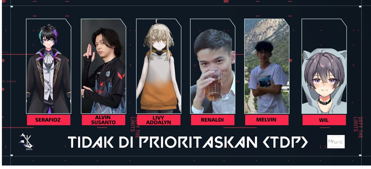YkzProduction's tweet image. TIDAK DI PRIORITASKAN (TDP)

@serafioz
@/alvin.susantoo [IG]
@LivyAddalyn
@Renaldi_putra21
@/leorgavy_ [IG]
@wil_forlife

#YKZAct2 #TDPWIN