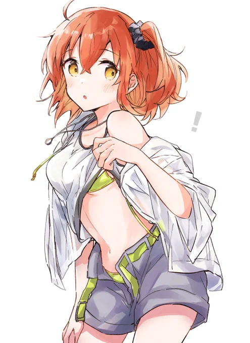 水着、下に着てるの?どうなの??なぐだちゃんらくがき 
