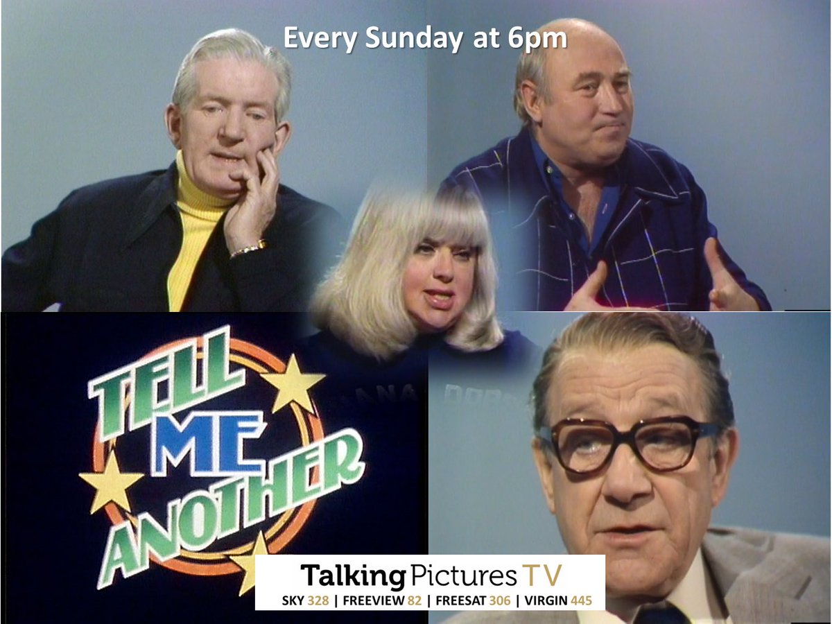 TalkingPicsTV's tweet photo. #DianaDors #BillMaynard #JimmyJewell and #TedRay feature in TELL ME ANOTHER (1976) at 6pm with 'Disasters, Humiliations and Embarrassing Moments in the Personal and Professional Lives'. https://t.co/xpnJwMT1rT
