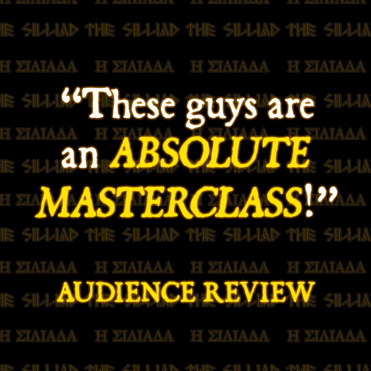 TheSilliad's tweet photo. ⭐️⭐️⭐️⭐️

We’re officially half way through our @edfringe run and the reviews are in!!! 

Make sure to book your tickets before it’s too late, details below:

📅: 3rd - 27th August 
⏰: 15:30 - 16:30 
📍: @justthetonicuk 
🎟️: https://t.co/7eWZ3KMNVZ https://t.co/XWu4gd755V