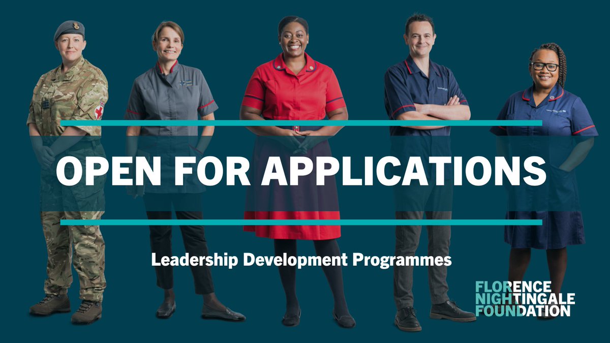 FNightingaleF's tweet photo. We have a number of fabulous leadership development programmes open for applications at the moment. Find out more at: https://t.co/5hXM63MBWn https://t.co/W5gSYhYbsl