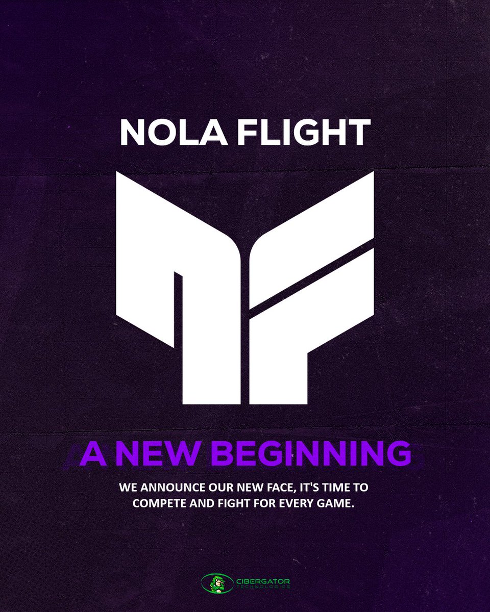 NolaFlightGG's tweet photo. ¡NUEVA IMAGEN! 💜⚜️

Felices de anunciarles la nueva imagen de NOLA, un nuevo movimiento que llegará muy lejos 🇺🇸 - 🇨🇱

#VAMOSNOLA https://t.co/IsXX6nMg3E