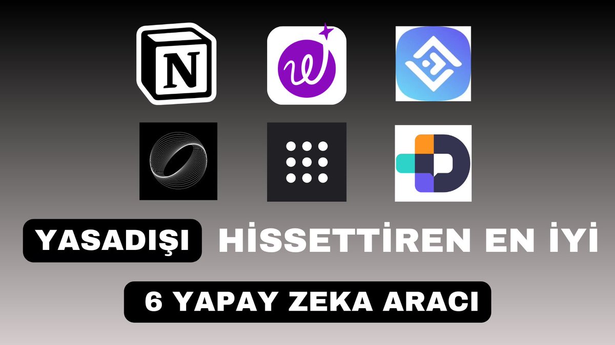 Aiuserkurth's tweet photo. GPT-4 oyunun kurallarını değiştirdi
                                                                           
Ama  tek basina bu oyunda değil. 
                                                                 
Aklınızı başınızdan alacak en iyi 6 AI aracı: 🧵 https://t.co/h2rLNT7qEE