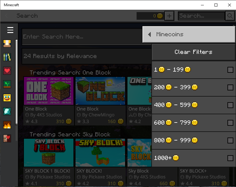 FrMinecraft's tweet photo. Mojang a enlevé le filtre "Gratuit" dans le store de Minecraft Bedrock Edition, rendant la découverte de contenu gratuit plus difficile 😡 https://t.co/xVZbY4JwGo