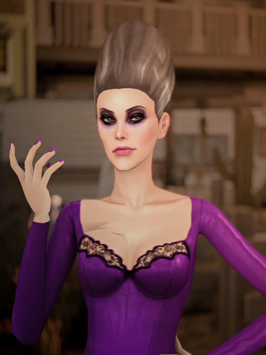 joshseoh's tweet photo. huge shout out to @madrayne_ for extracting this hair and makeup from TS2 console!

I could finally convert them to TS4 and recreate Helga Mandrake!

#TheSims4 vs #TheSims2 https://t.co/XVZfWUYhUO
