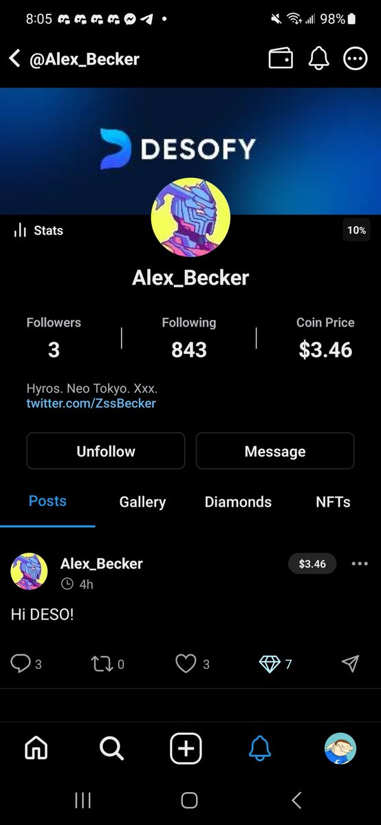 gainer95s's tweet photo. @ZssBecker Are you on @desoprotocol @DesofyApp or is this a scammer? https://t.co/XJt6mVHUoN