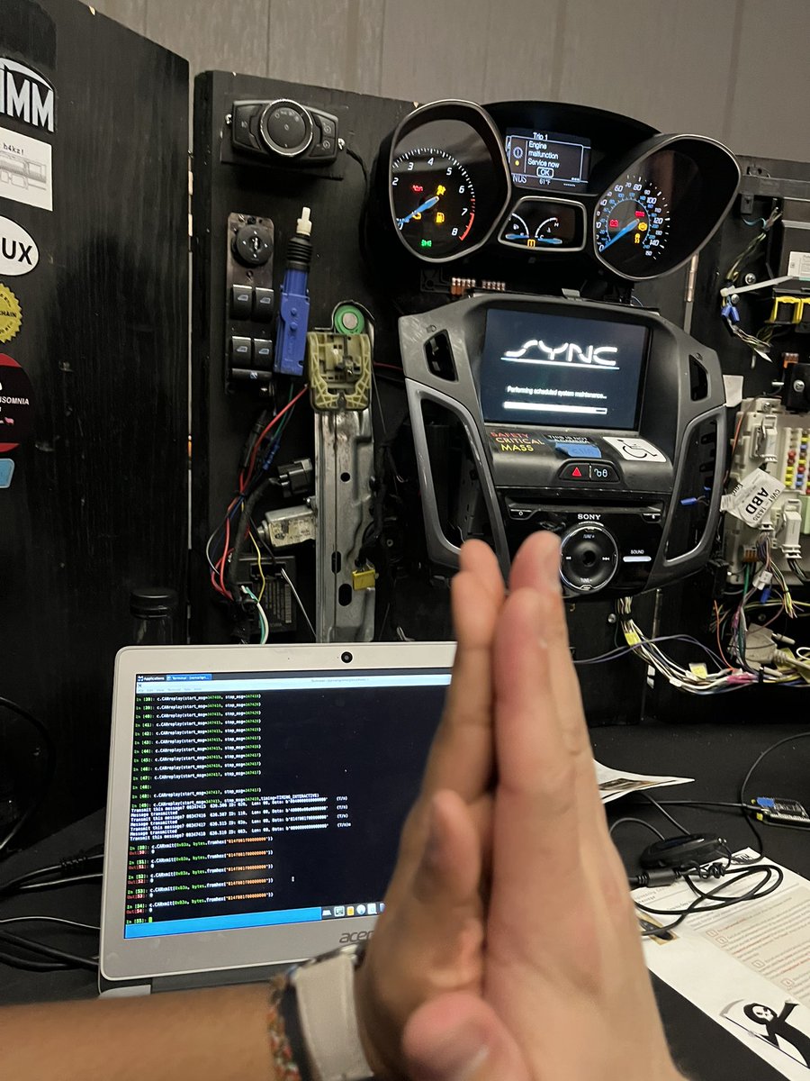 pascal_gujer's tweet image. Mind-blown! Unveiled a single CAN bus message that grants access to the car. ๐๐ฅ Check out the car hacking village at #DEFCON31. It's is a goldmine of support and camaraderie. ๐ ๏ธ๐ #CarHackingAdventures #TechExplorers #TeamworkMakesTheDreamWork ๐๐๐ผ