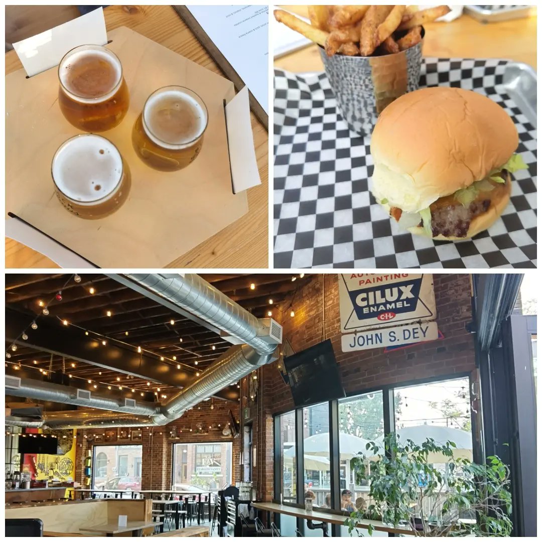 MoVernie's tweet photo. #CornerCottage is located to many communities nearby, including a short 30-minute drive to the famous #Collingwood.

We dined at the #BlackBellows located right at Downtown Collingwood.

#BlackBellowsBeer brew their own craft beer, serving a simplified food menu.

#MoVernie https://t.co/2TVKjDr3H4