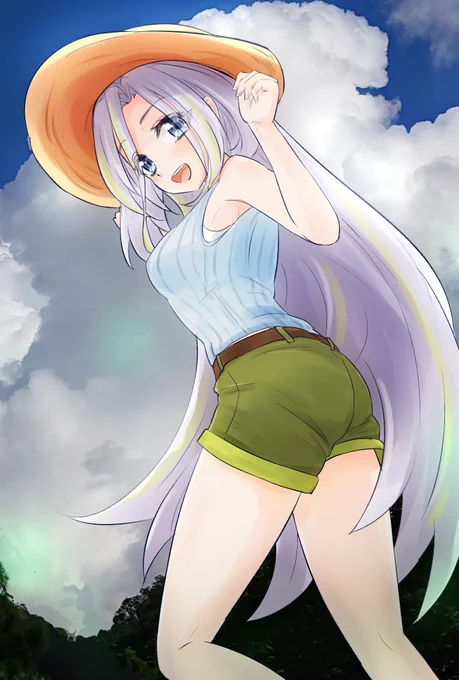 夏の空と雲 ありすお姉さん