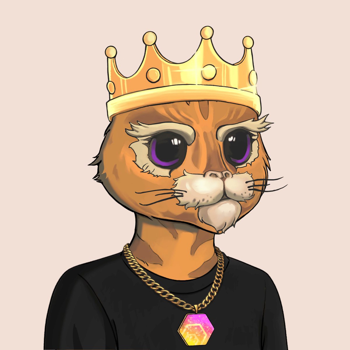 Some heroes wear capes, others wear crowns!

A big thank you to a huge early supporter @369Rcca 

This cat felt like it should belong in your wallet Pulssy Cat King 😼👑