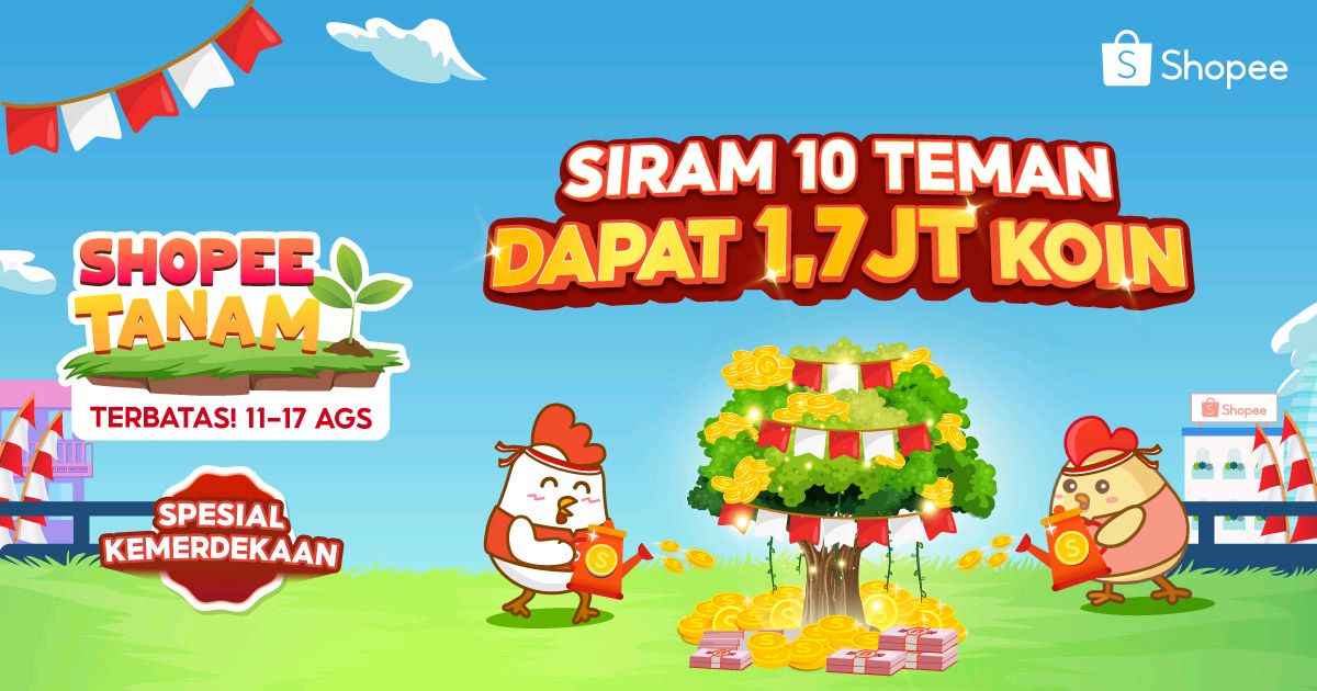 Siram Teman sekarang Air-nya 3X Lipat! Klik di sini, ya >> shp.ee/j58a2nisvx2
Yuk 5 kali lagi. Auto sirbal
#Shopeetanam