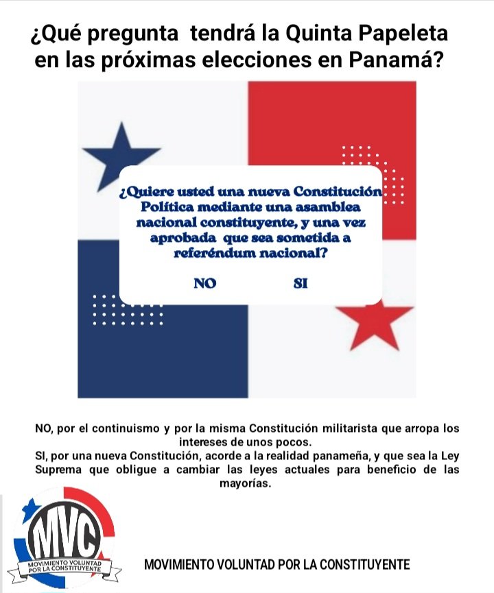 El pasado 8 de agosto, fue presentado el anteproyecto de Ley para la inclusión de una Quinta Papeleta en las elecciones del 2024. ¿Quieres saber qué le preguntarán al Soberano?