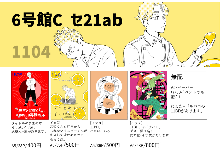 入稿しました～～不備がなければ出ます!そして申し訳ないのですが20P→28P本になったのでイベント頒布価格が400円に変更になります(通販価格は変更なしです) すみません…よろしくお願いします。 