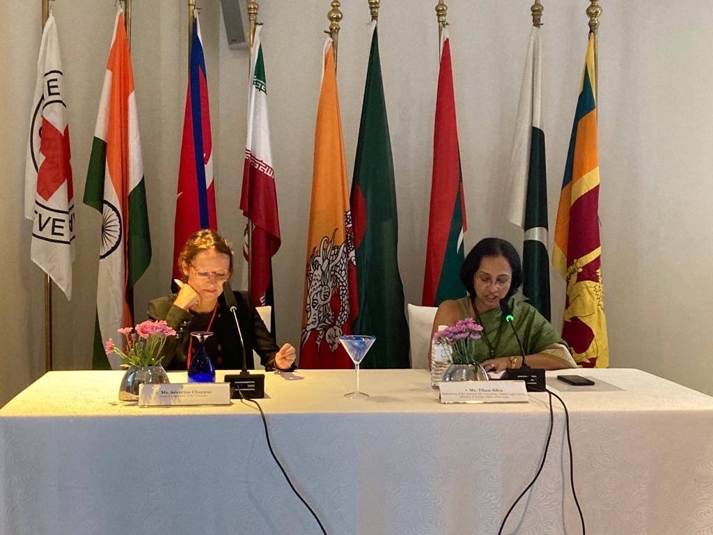 ChappazSeverine's tweet photo. We concluded the 12th South Asia Regional IHL conference co-organized with 🇱🇰 MFA. 3 days packed with interesting exchanges - all geared towards emphasizing the relevance &amp; importance of #IHL today. https://t.co/NtkT33tLuT ⁦@MFA_SriLanka⁩ ⁦@ICRC⁩ https://t.co/t06hTcU0xm