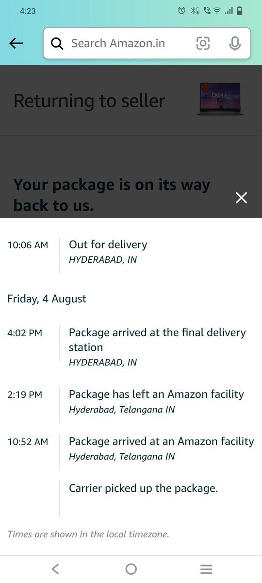 Rajeshd06304183's tweet photo. I ordered 75k amount laptop for my studies and still I m waiting it's almost 14 days completed, not received my product yet.. amazon app daily giving me out for delivery and still they fooling me https://t.co/g9cyIXT8XM