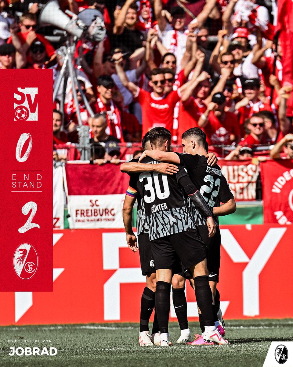 scfreiburg's tweet photo. #SVOSCF 0:2 (90.)
Schluss! https://t.co/4tL0cAqpgD