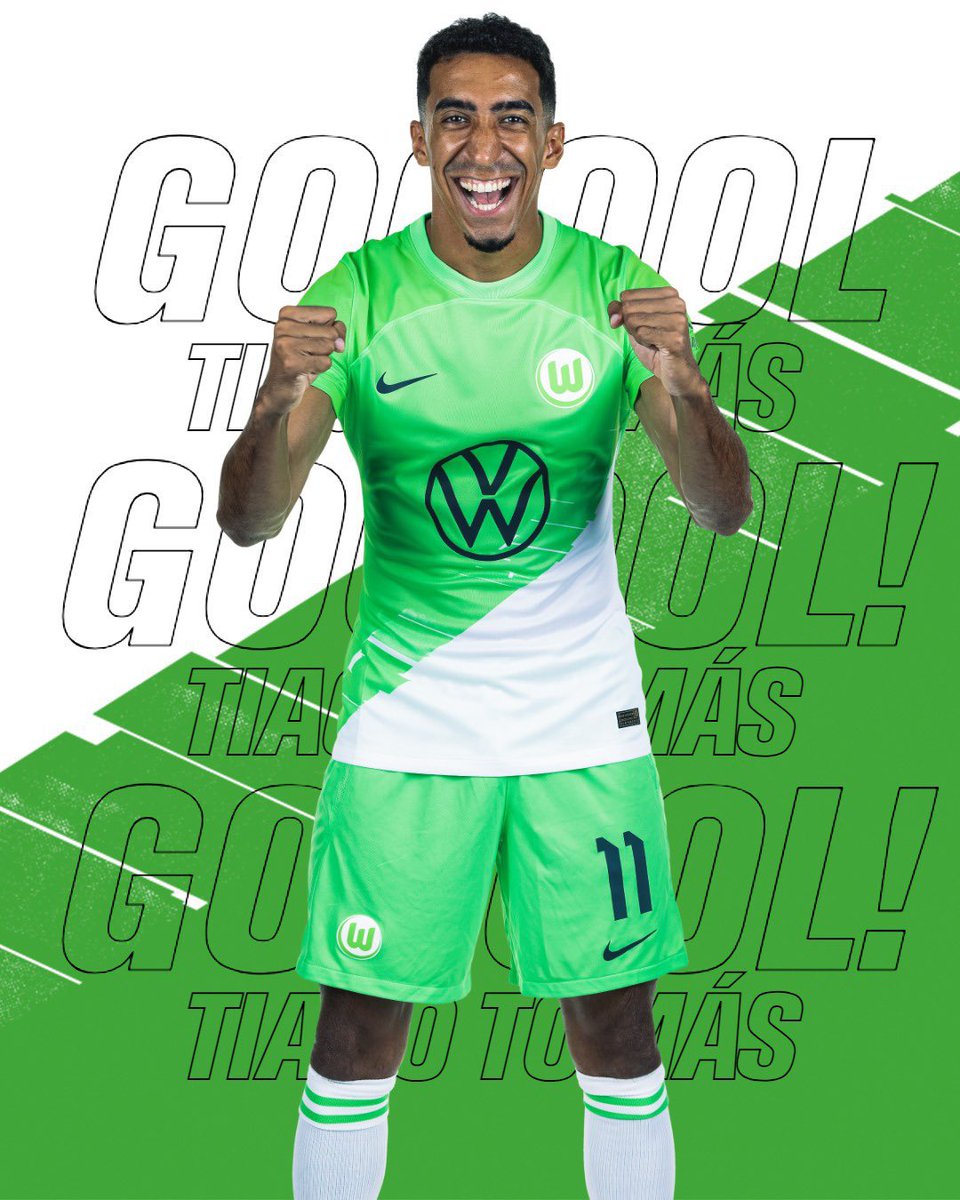 ⌚️ 88' | @TiagoMeloTomas a bisar na estreia oficial pelos Lobos! ⚽️⚽️

Alô, <a href="/B24PT/">B24</a>! 👀 

#MakkabiWOB 0️⃣-6️⃣

🟢⚪️ #VfLWolfsburg #DFBPokal