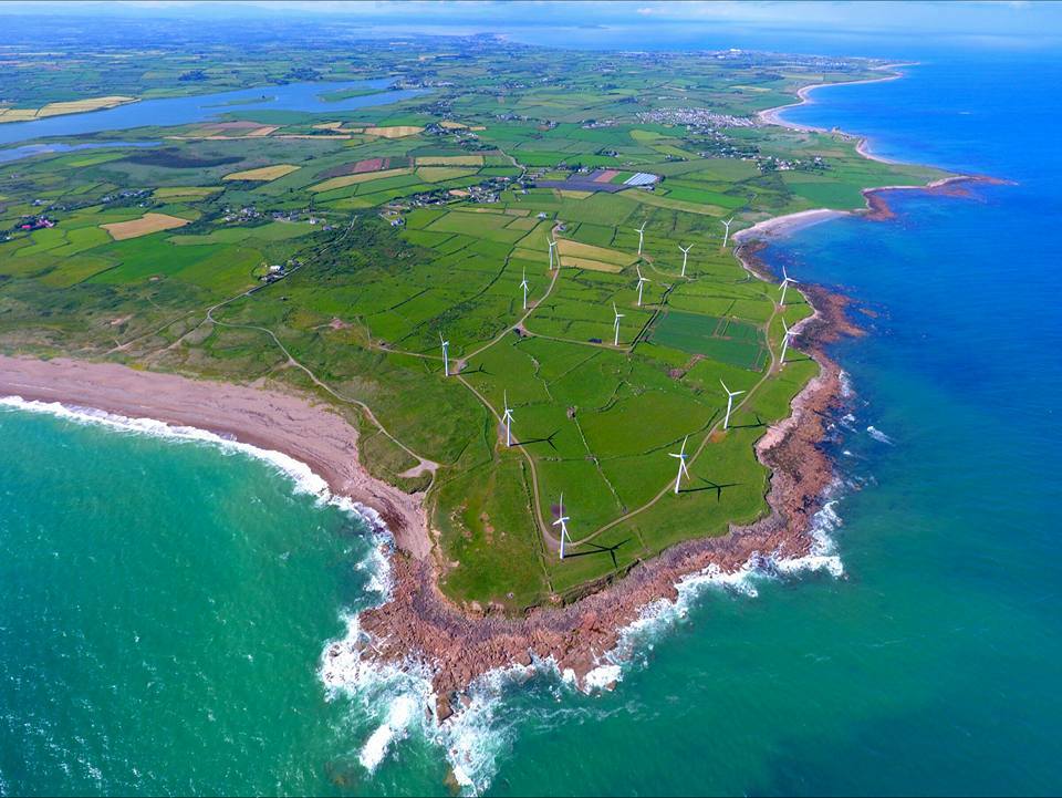 An aerial view of Carnsore Point. By Riccardo Conway. #Wexford #Ireland
