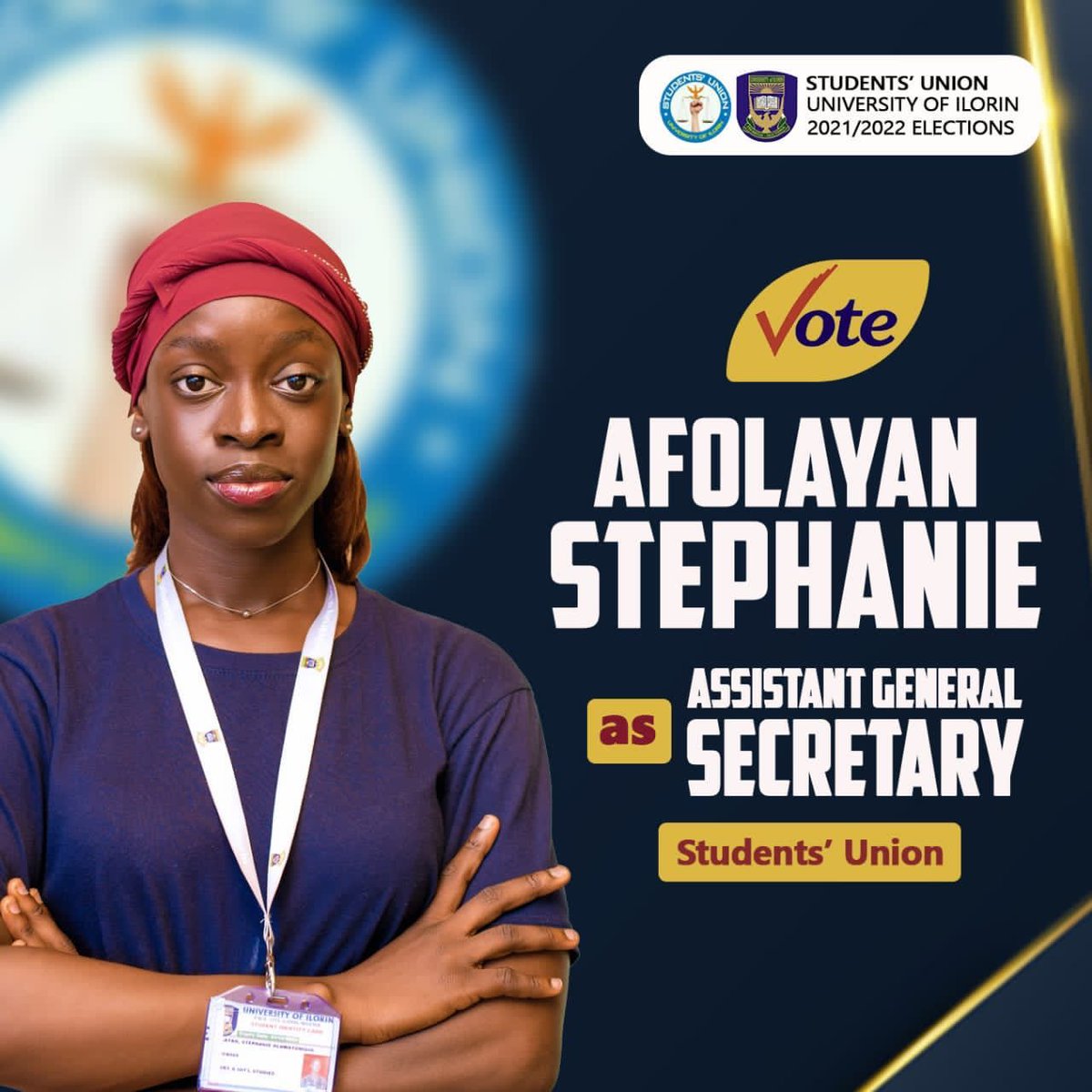 Fola_kemmie's tweet photo. Elevate, Inspire, Succeed: Vote Stephanie for Assistant General Secretary of the Students Union, the Apex of Leadership! 🌟 Your Support Fuels our Ascent towards the Apex. Let's Reach New Heights Together and Shape a Future that's Unparalleled. 🚀🗳️ #VoteForApex #VoteStephanie https://t.co/EN87dhrmx1
