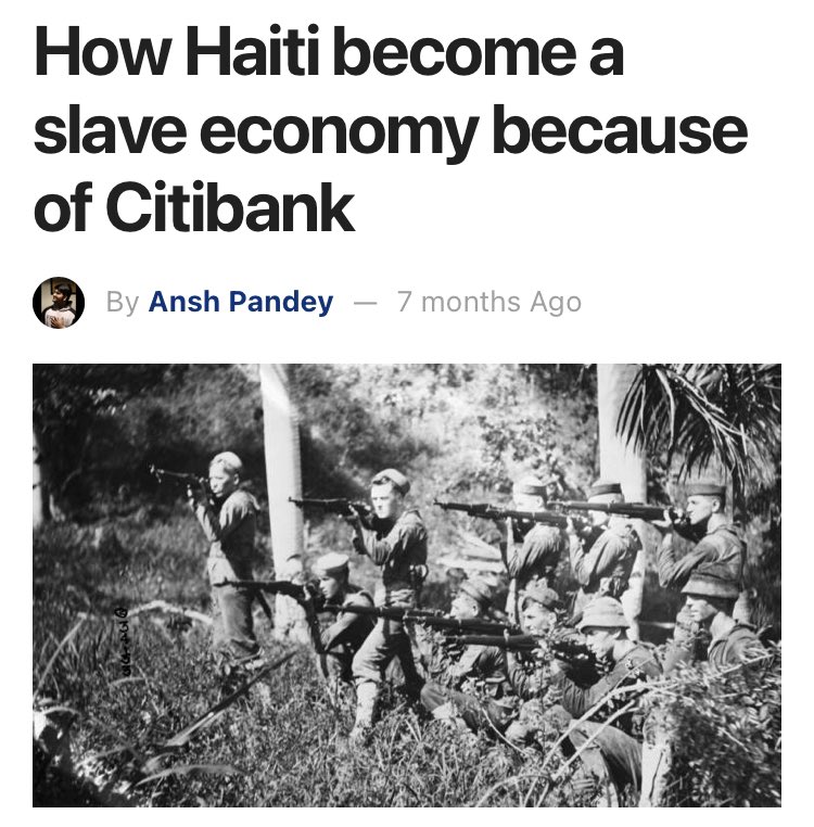 JeanJacquesDes7's tweet image. Americans will point the finger at🇫🇷 &amp;amp; say “yep the French are racists &amp;amp; bad”. Meanwhile to Black countries there is no 🇫🇷 #whitesupremacy. There is a 🇺🇸 lead #whitesupremacy w/ 🇪🇺 colonisers allies called NATO. Where 🇫🇷 is pillaging, the 🇺🇸 is usually next to them. Haiti knows!