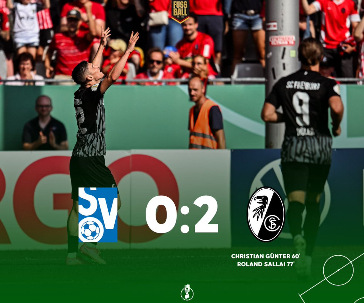 FussballBR's tweet photo. 🏆🇩🇪 𝗗𝗘𝗩𝗘𝗥 𝗖𝗨𝗠𝗣𝗥𝗜𝗗𝗢!
Jogando como visitante em sua antiga casa, o SC Freiburg fez valer a sua força e venceu o modesto SV Oberachern por 2-0, garantindo a classificação à próxima fase da Copa da Alemanha!
#SVOSCF #DFBPokal https://t.co/CqvDwWS0PB