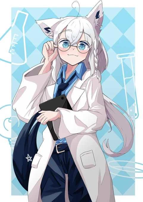 眼鏡ふぶちゃ  #絵フブキ