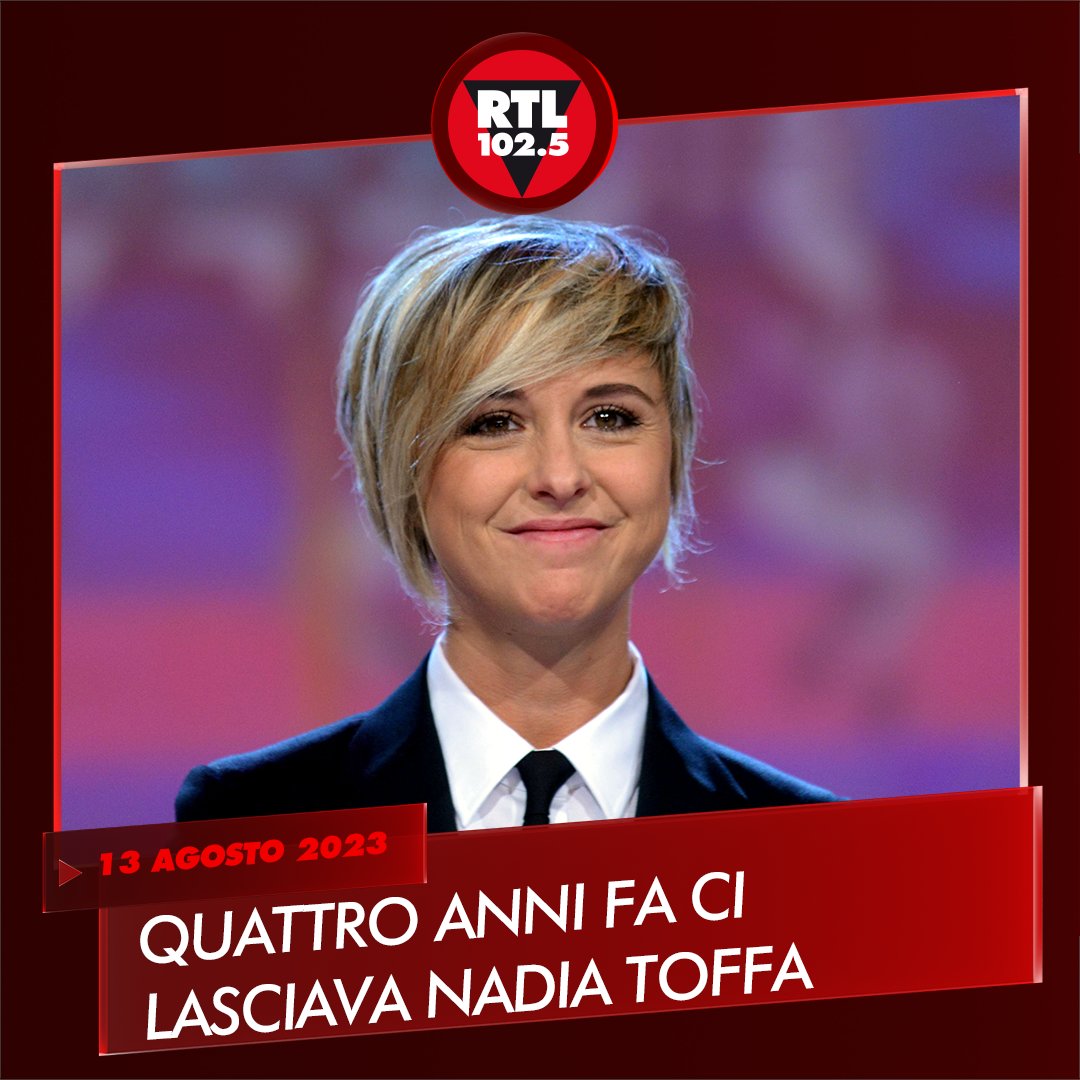 rtl1025's tweet photo. 💔 “Io non ho paura di niente, e ho scoperto che non ho paura neppure di morire.”

Quattro anni fa ci lasciava #NadiaToffa, l'indimenticabile conduttrice televisiva e giornalista scomparsa nel 2019 a causa di un glioblastoma https://t.co/K59qGyuX3w