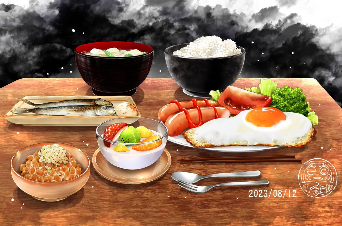 rice bowl no humans food fish food focus plate  illustration images