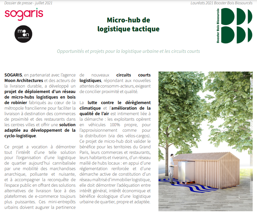 mtwit75's tweet photo. "Le micro-hub de logistique tactique, solution pour la cyclo-logistique destinée aux consomm-acteurs" était lauréat 2021 du Booster-Bois-Biosourcés ... tout ça pour ça ... https://t.co/kSt8iz855M