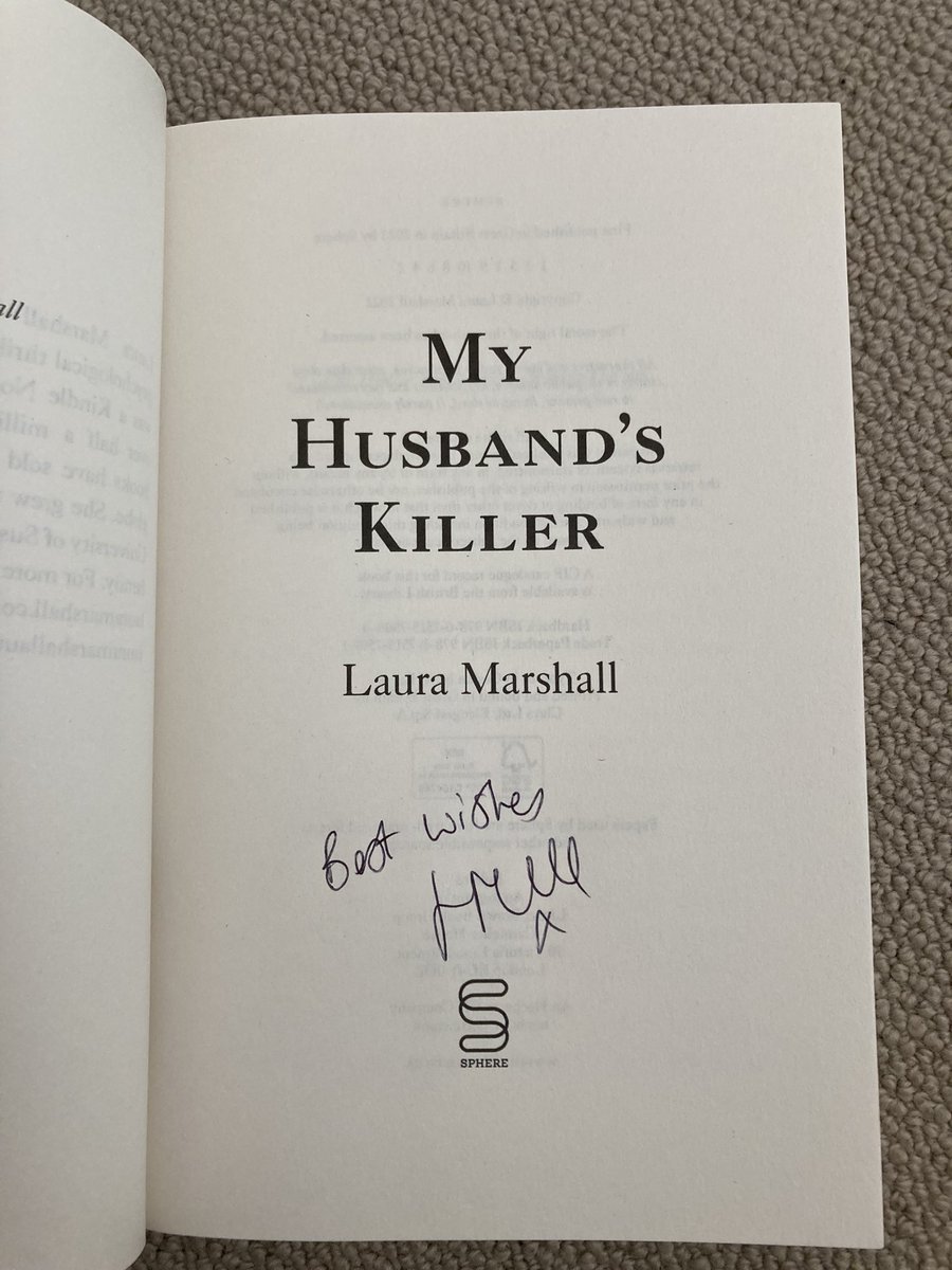 laurajm8's tweet photo. My latest novel MY HUSBAND’S KILLER is out in paperback this Thursday 17th August! To celebrate I’m giving away a signed copy - to enter pls follow, comment below and RT (or reX or whatever it is now) by midnight Weds 16th. https://t.co/Vx3KPTM4xR