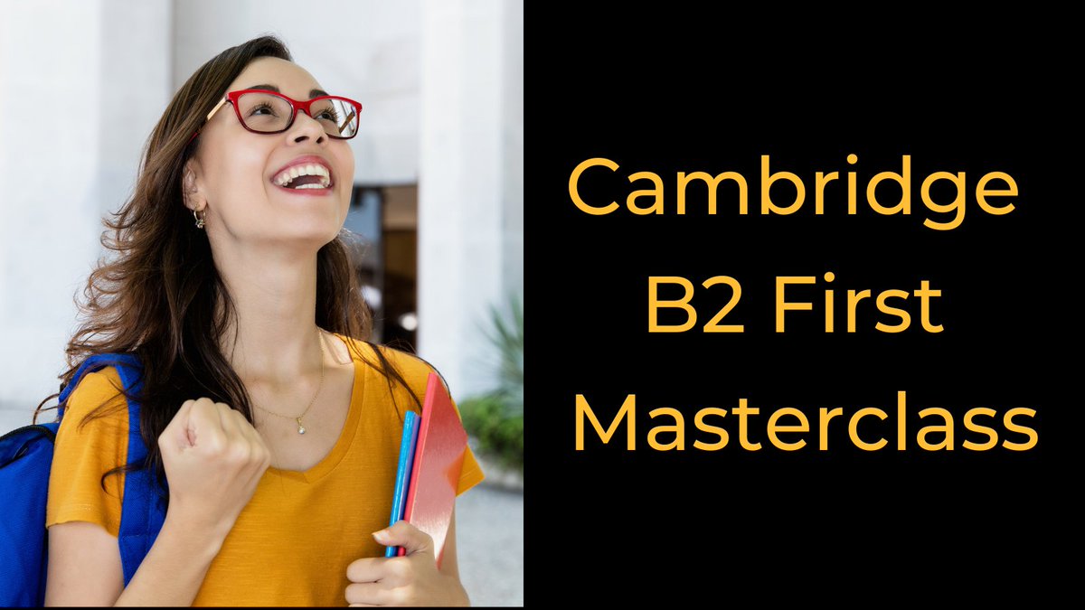 Do you have a B2 level in English and need to pass the Cambridge B2 First exam?
Craig has helped thousands of students pass this exam and his video course is now available online. 
Take the free level test to see if you are ready for the B2 First exam.
englishmasterclass.net/b2-first-maste…