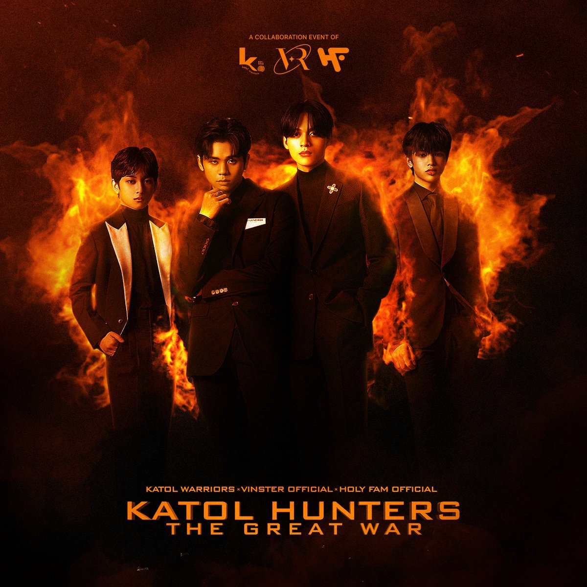 KatolWarriors's tweet photo. In trials we unite, loyalty tested, 3 districts rise 'gainst fire's might. Panem's fate uncertain, survival's thread thin.

Stand as one, defy the blaze, unbreakable bond lights our way.

KA2LS IN OUR FAVOR
#KatolHunters_KWturnsTWO #HOLYFAM #HORI7ON #호라이즌 https://t.co/KmxVlmTRy1