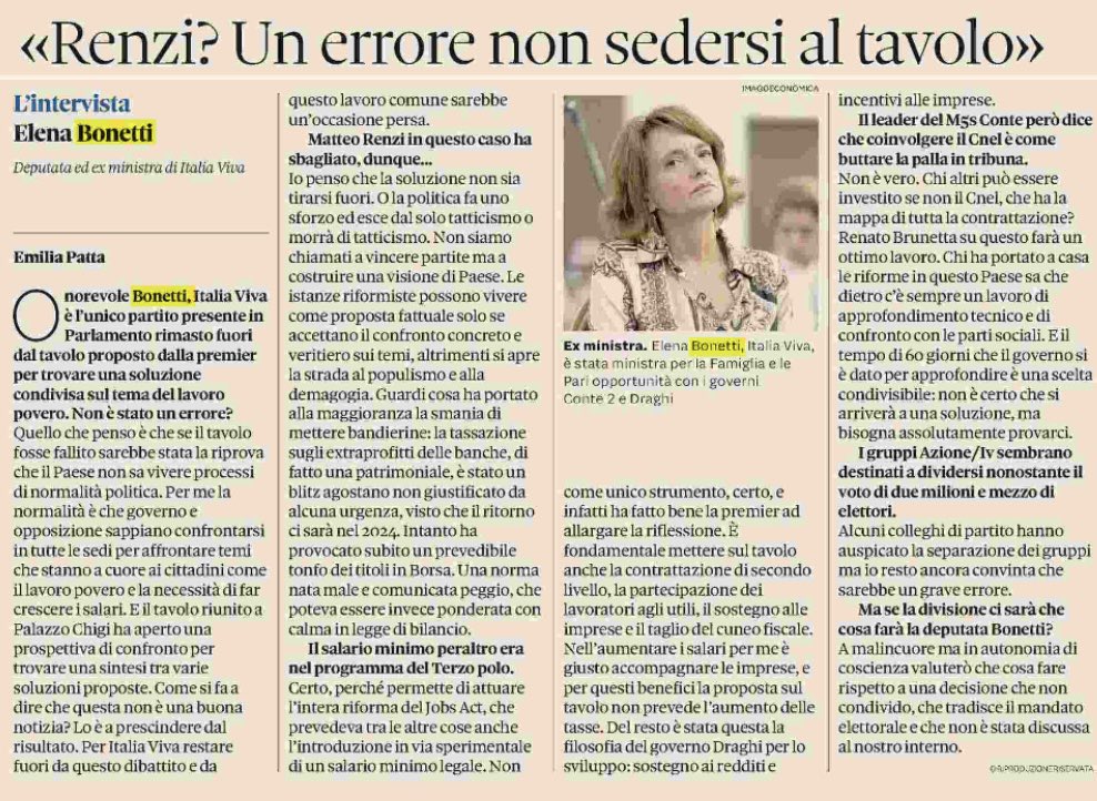 Il tavolo riunito a Palazzo Chigi ha aperto una prospettiva di confronto per trovare una sintesi tra varie soluzioni proposte sul salario minimo. 

Un ragionamento serio sul salario minimo permette di attuare l’intera riforma del Jobs Act, che prevedeva tra le altre cose anche